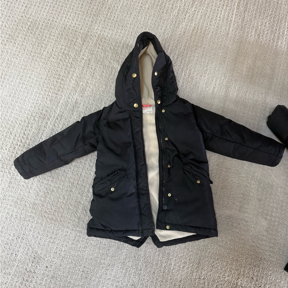 Crewcuts Black Hooded Puffer Jacket